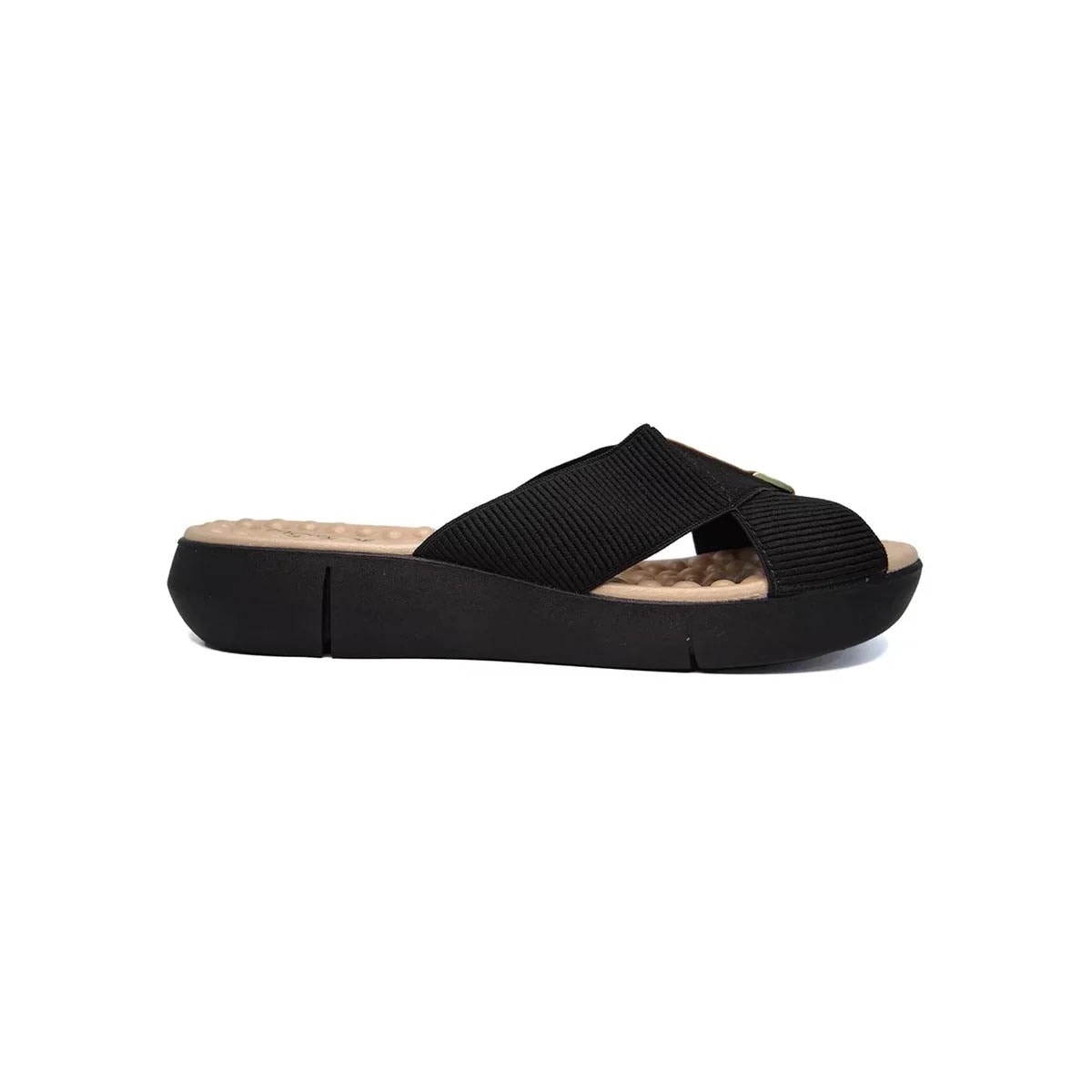 Tamanco Modare Conforto 7142.101 Preto/Camel Tamanco Modare Conforto 7142.101 Preto/Camel