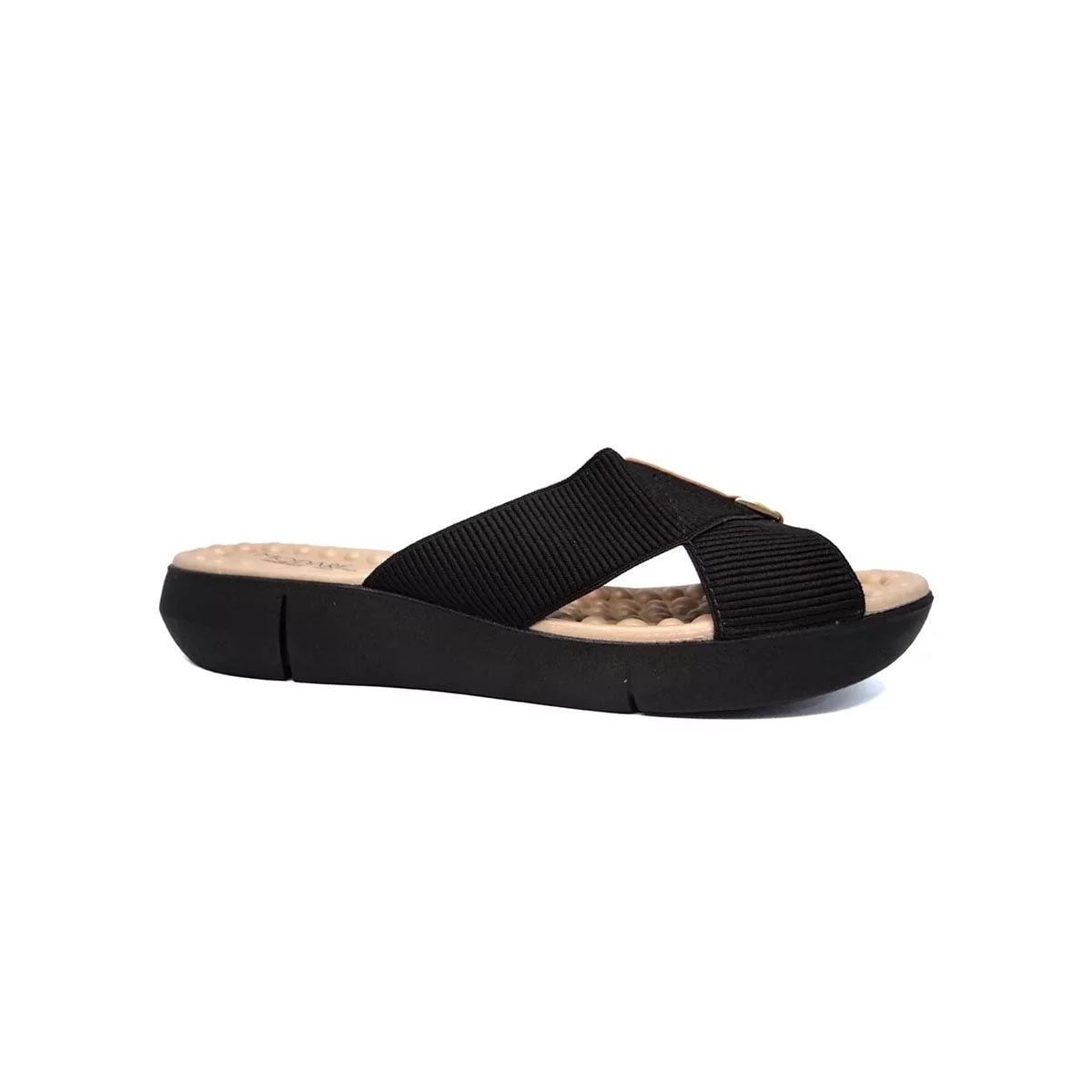 Tamanco Modare Conforto 7142.101 Preto/Camel Tamanco Modare Conforto 7142.101 Preto/Camel