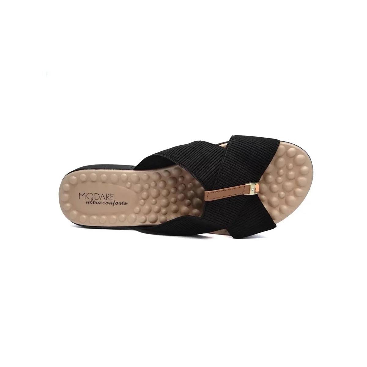 Tamanco Modare Conforto 7142.101 Preto/Camel Tamanco Modare Conforto 7142.101 Preto/Camel
