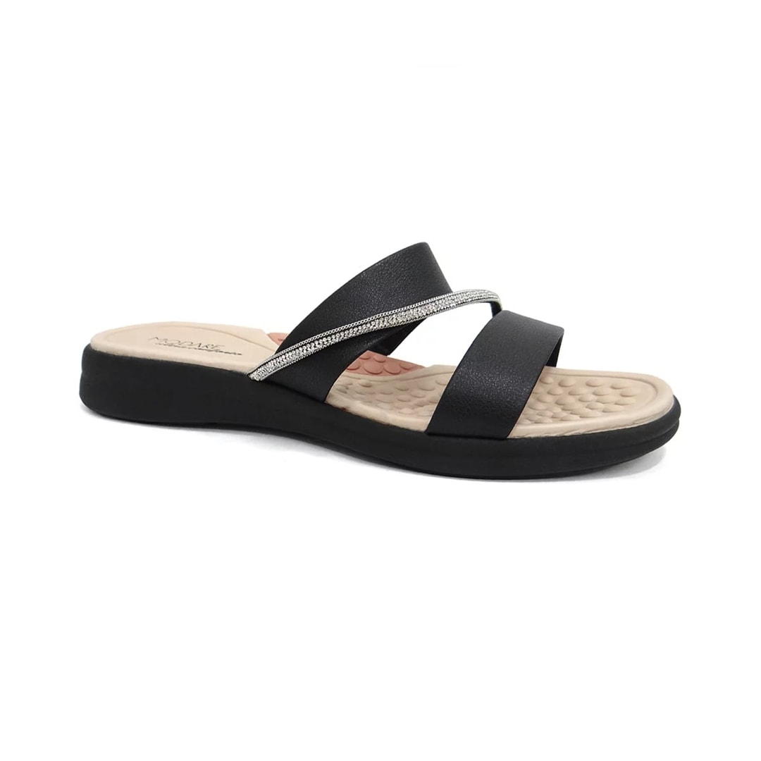 Tamanco Modare Conforto Feminino 7174.115 Preto/Cristal