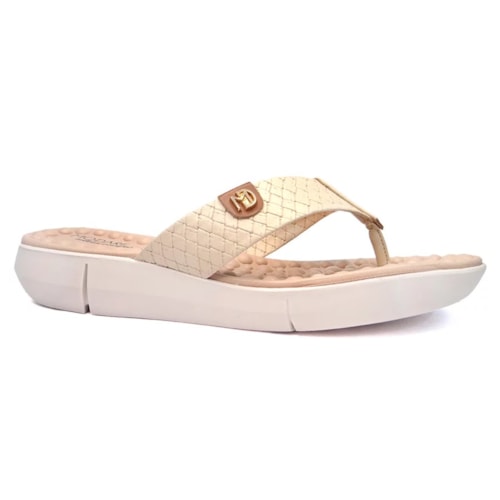 Tamanco Modare Dedo Conforto 7142.106 Creme/Camel