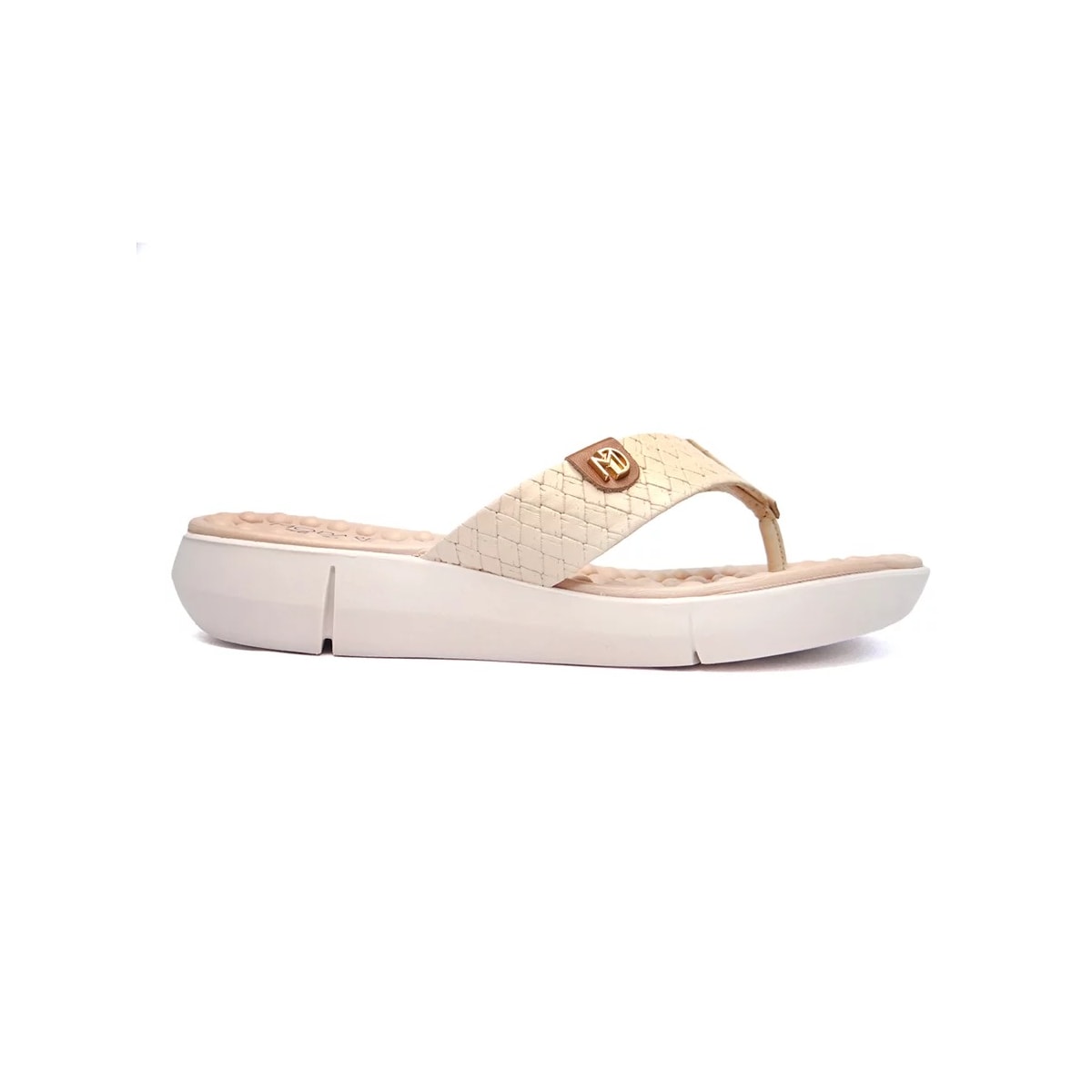 Tamanco Modare Dedo Conforto 7142.106 Creme/Camel Tamanco Modare Dedo Conforto 7142.106 Creme/Camel