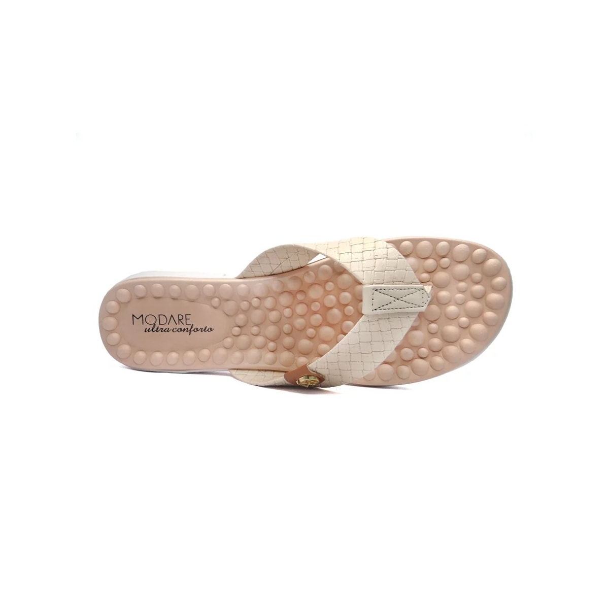 Tamanco Modare Dedo Conforto 7142.106 Creme/Camel Tamanco Modare Dedo Conforto 7142.106 Creme/Camel