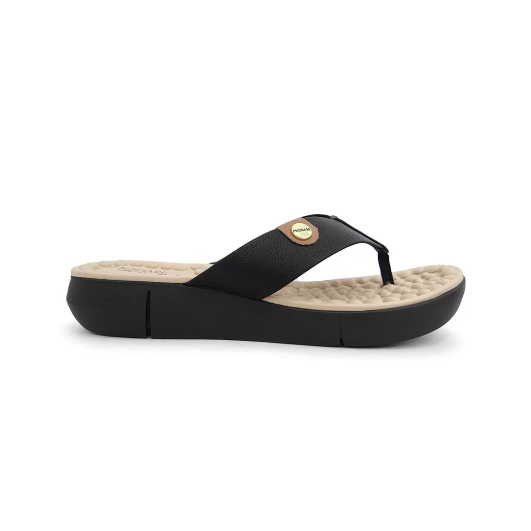 Tamanco Modare Dedo Conforto 7142.106 Preto/Camel