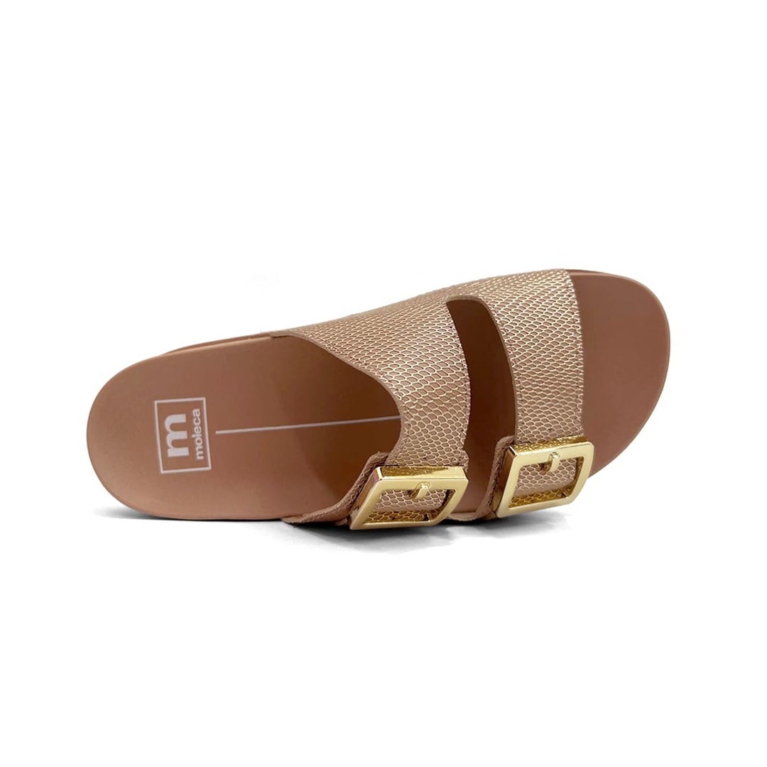 Tamanco Moleca Birken 5436.401 Nude/Dourado