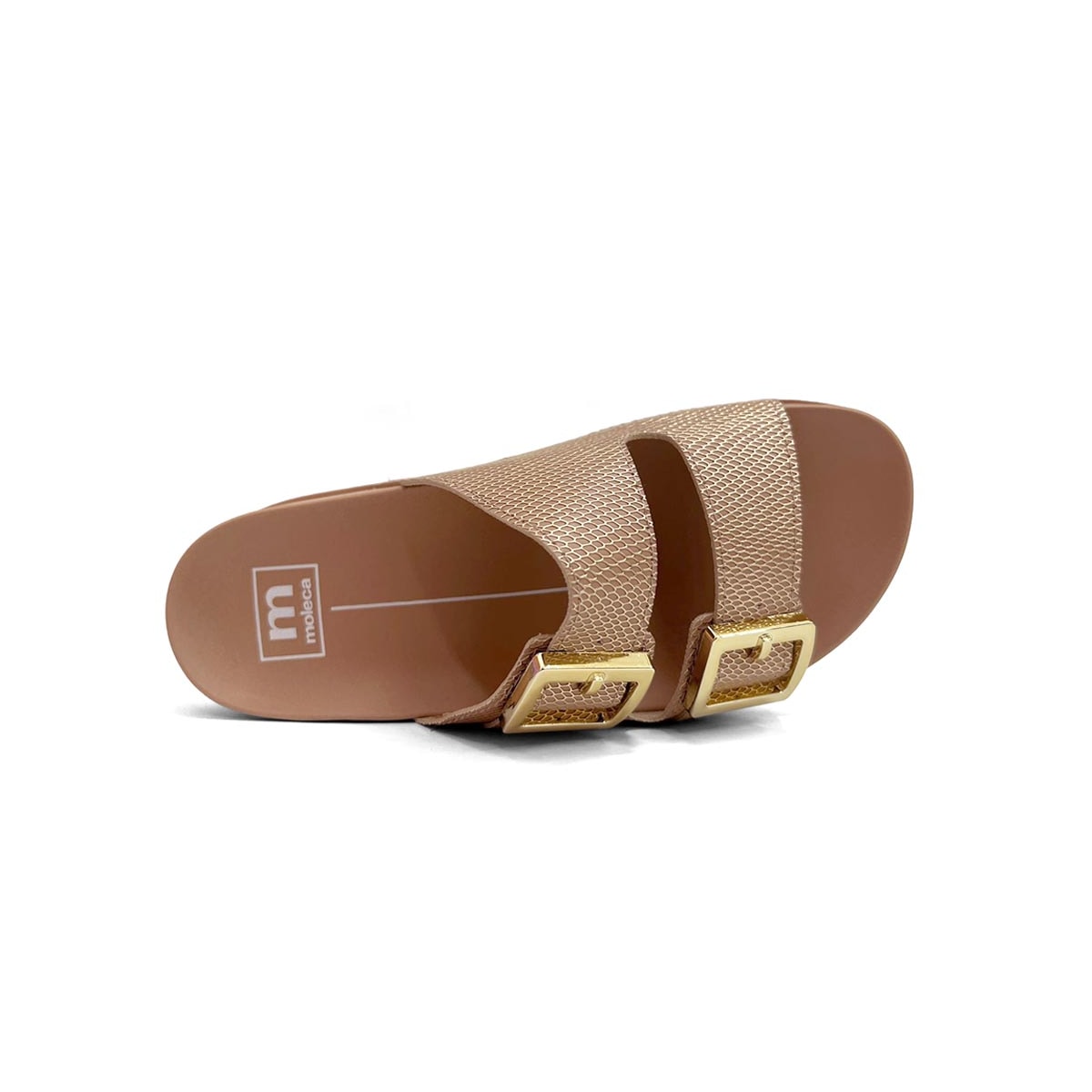 Tamanco Moleca Birken 5436.401 Nude/Dourado