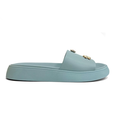 Detalhe - Tamanco Moleca Birken 5469.155 Azul Sky