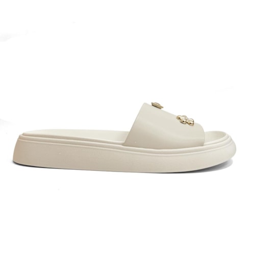 Detalhe - Tamanco Moleca Birken 5469.155 Branco Off