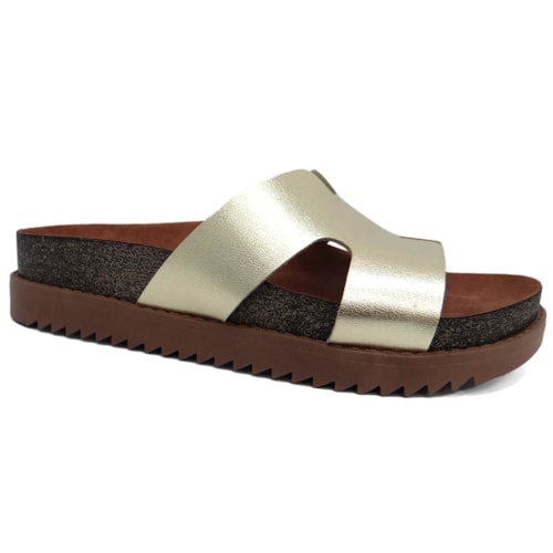 Tamanco Moleca Birken 5500.100 Dourado