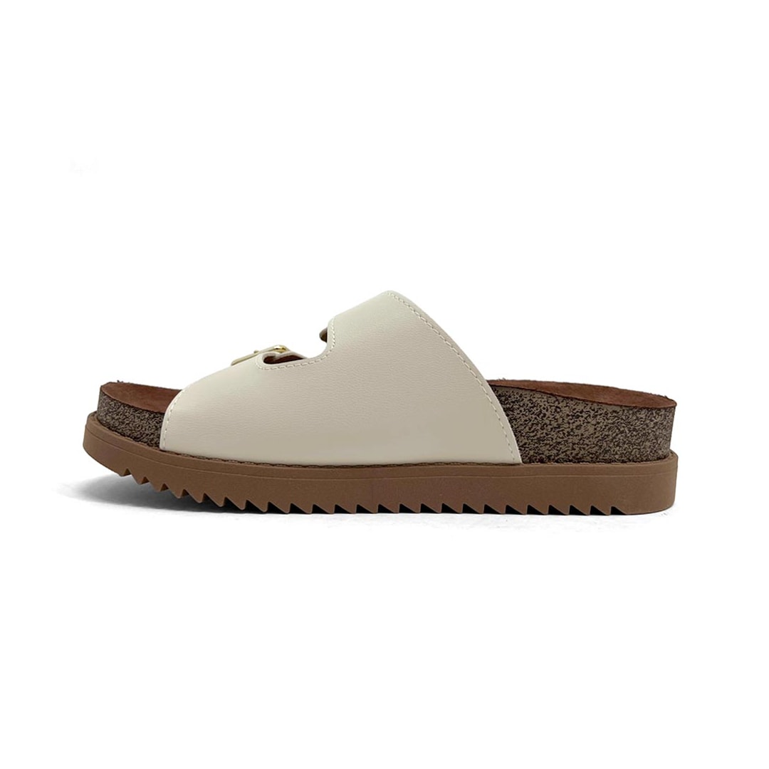Tamanco Moleca Birken Flatform 5500.105 Branco Off Tamanco Moleca Birken Flatform 5500.105 Branco Off