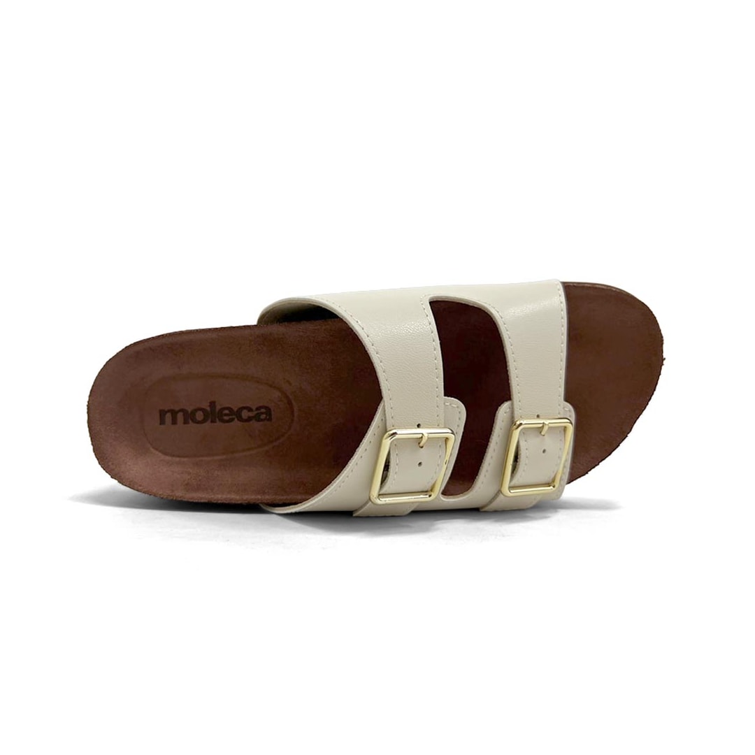Tamanco Moleca Birken Flatform 5500.105 Branco Off Tamanco Moleca Birken Flatform 5500.105 Branco Off
