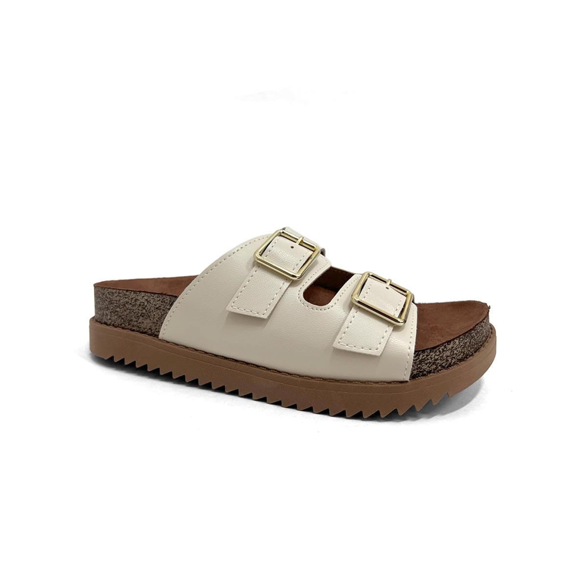 Tamanco Moleca Birken Flatform 5500.105 Branco Off Tamanco Moleca Birken Flatform 5500.105 Branco Off