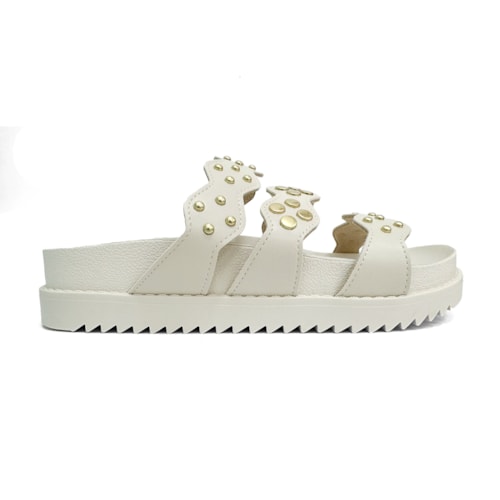 Detalhe - Tamanco Moleca Birken Flatform 5500.108 Branco