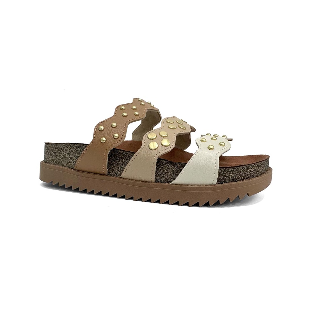 Tamanco Moleca Birken Flatform 5500.108 Camel
