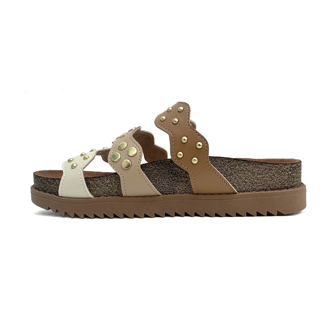 Tamanco Moleca Birken Flatform 5500.108 Camel Tamanco Moleca Birken Flatform 5500.108 Camel