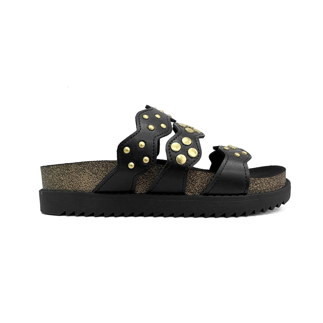 Tamanco Moleca Birken Flatform 5500.108 Preto
