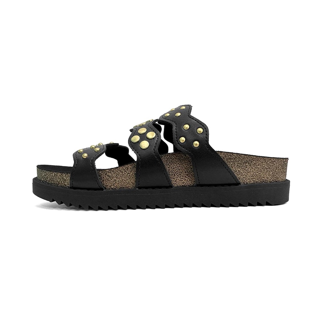 Tamanco Moleca Birken Flatform 5500.108 Preto