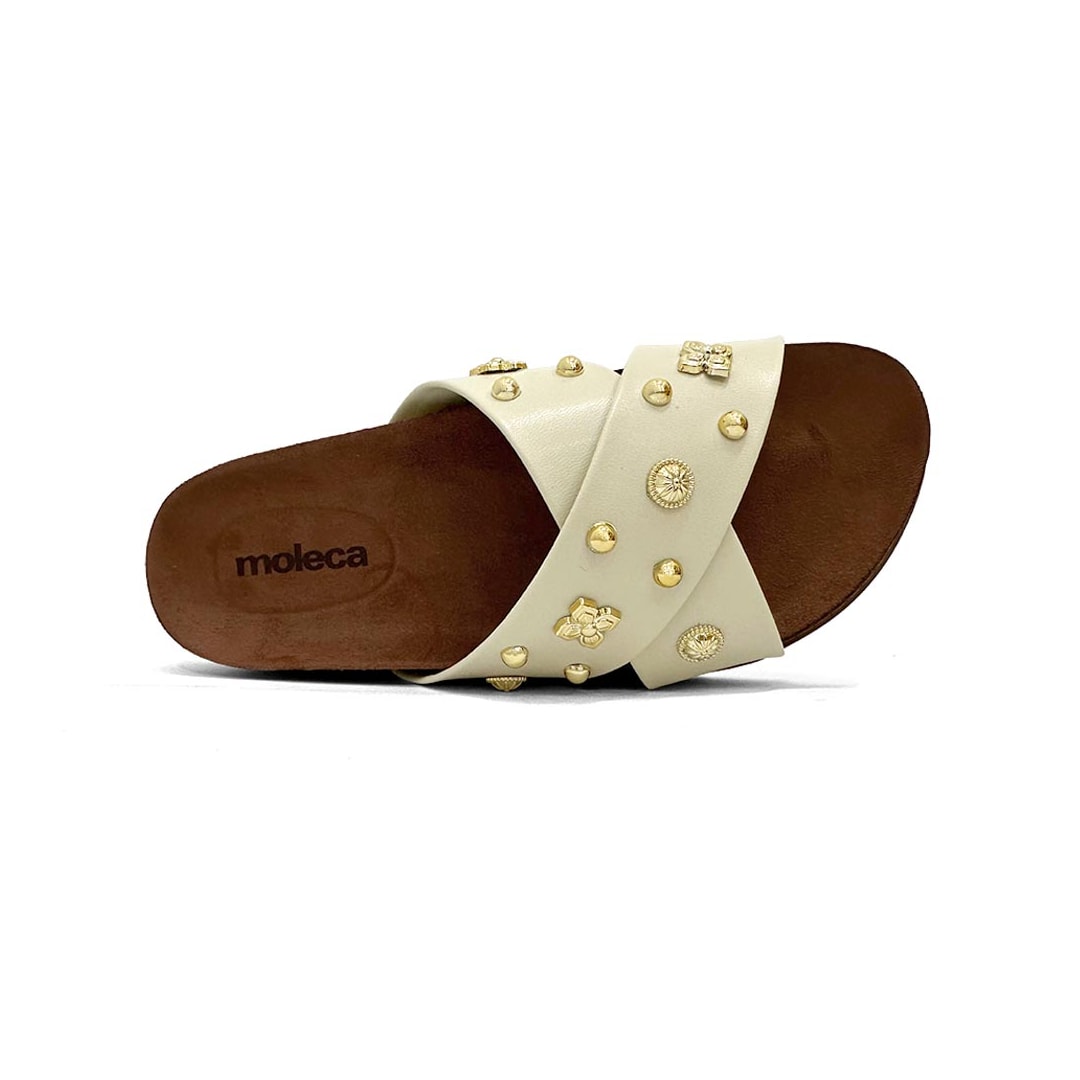 Tamanco Moleca Birken Flatform 5500.112 Branco Off Tamanco Moleca Birken Flatform 5500.112 Branco Off