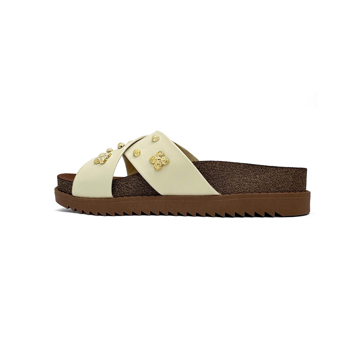 Tamanco Moleca Birken Flatform 5500.112 Branco Off Tamanco Moleca Birken Flatform 5500.112 Branco Off