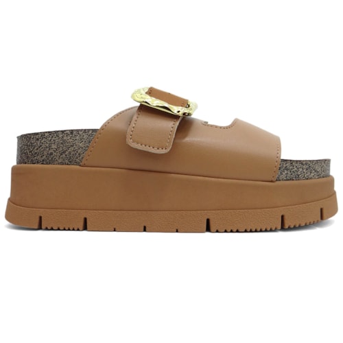 Tamanco Moleca Birken Flatform 5513.103 Camel