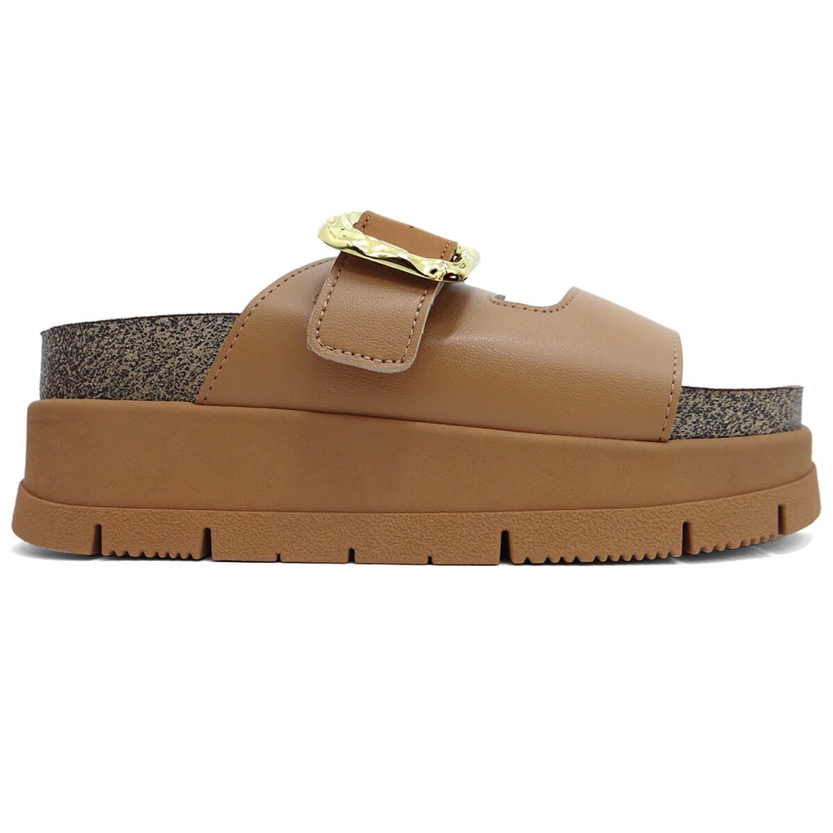 Tamanco Moleca Birken Flatform 5513.103 Camel Tamanco Moleca Birken Flatform 5513.103 Camel