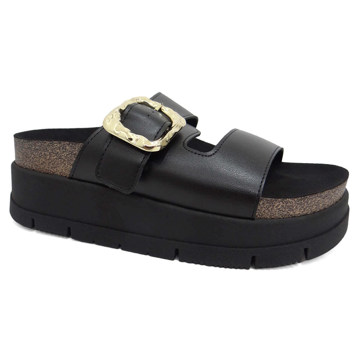 Tamanco Moleca Birken Flatform 5513.103 Preto Tamanco Moleca Birken Flatform 5513.103 Preto