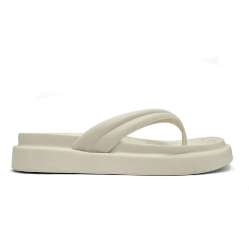 Detalhe - Tamanco Moleca De Dedo Conforto 5554.100 Branco Off