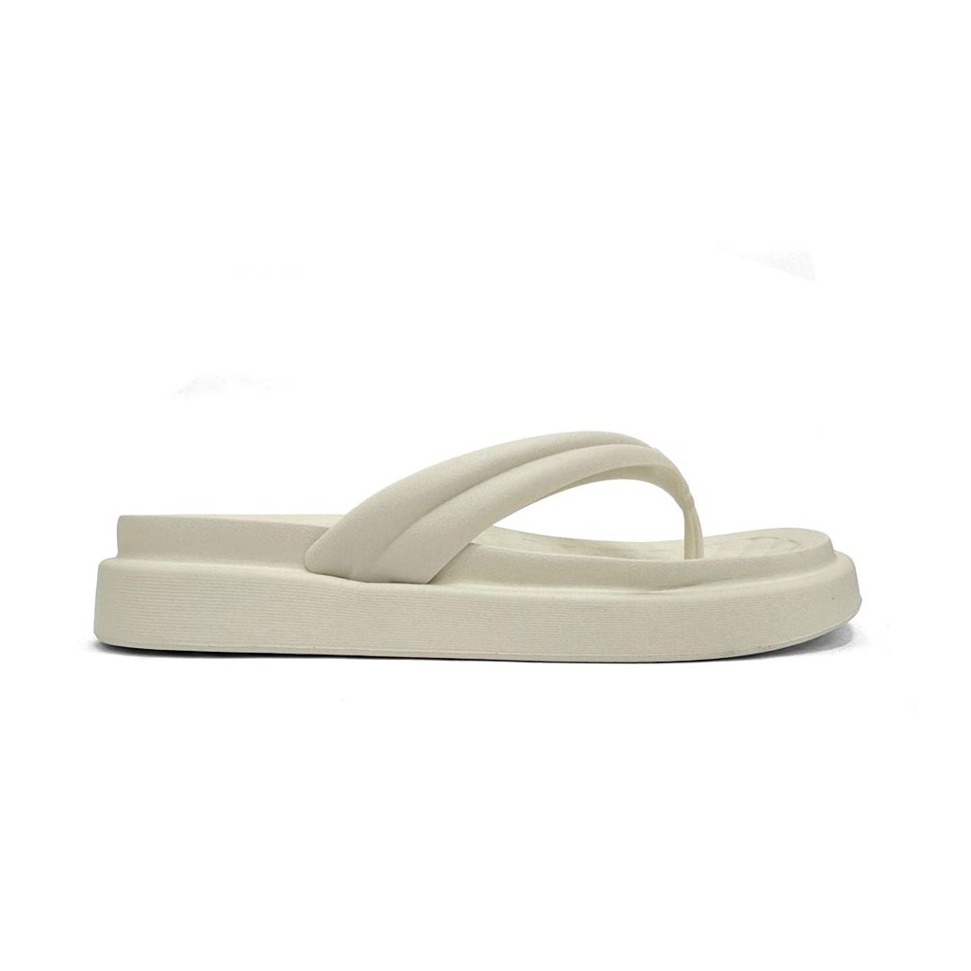 Tamanco Moleca De Dedo Conforto 5554.100 Branco Off