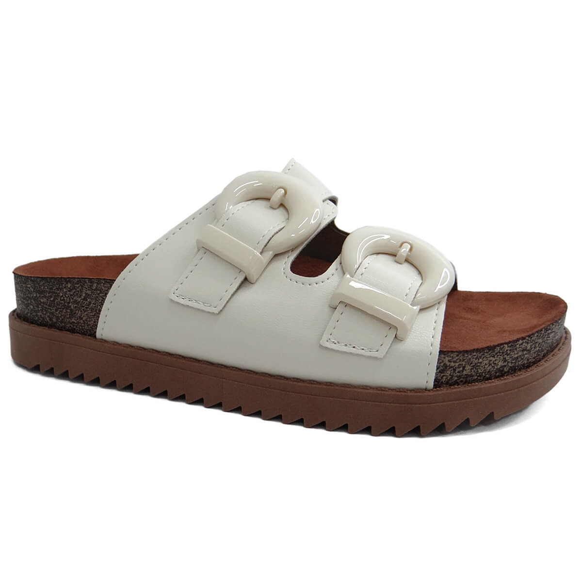 Tamanco Moleca Feminino Birken 5500.103 Branco Off Tamanco Moleca Feminino Birken 5500.103 Branco Off