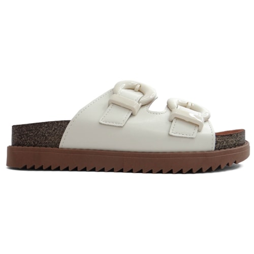 Tamanco Moleca Feminino Birken 5500.103 Branco Off