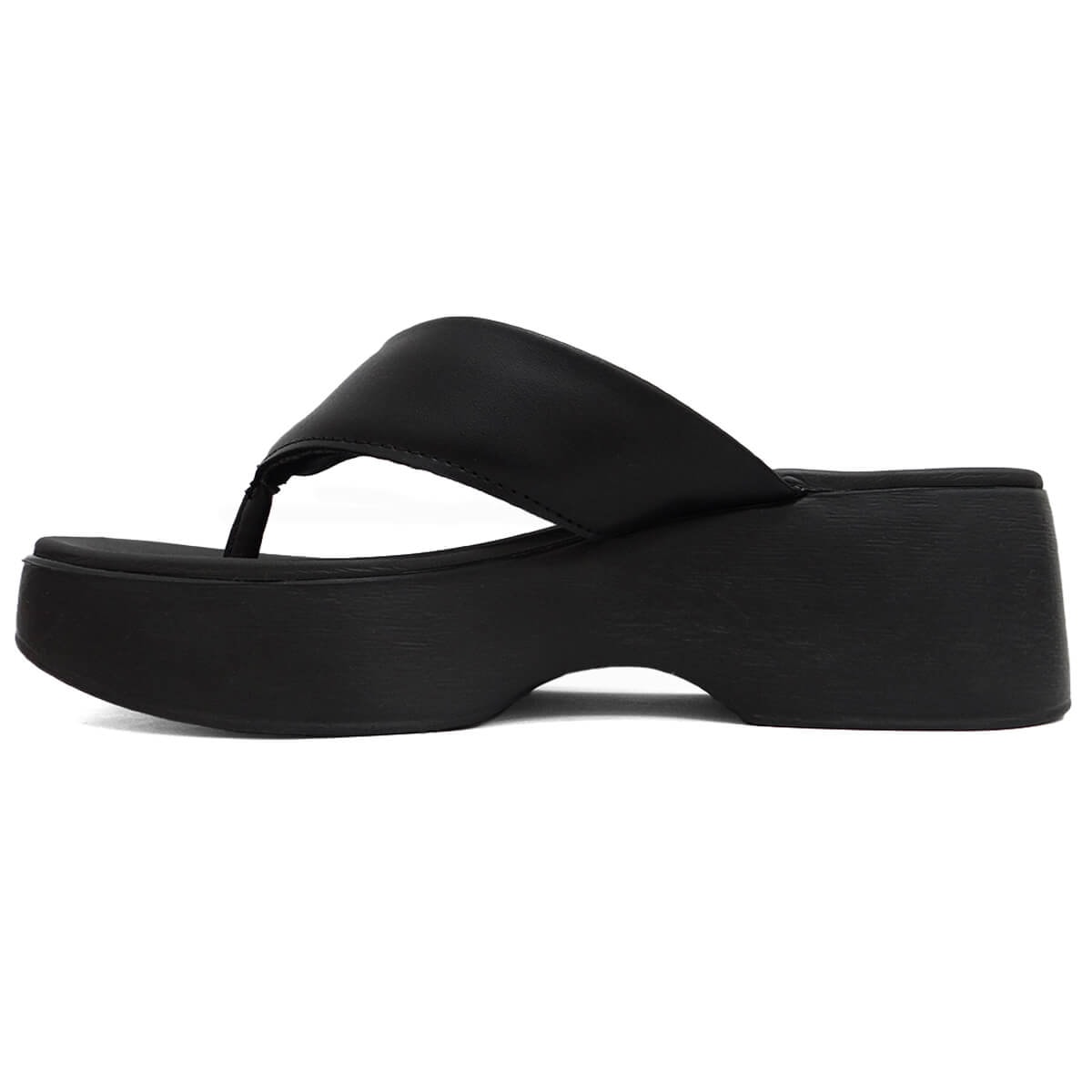 Tamanco Moleca Flat Plataforma De Dedo 5503.105 Preto Tamanco Moleca Flat Plataforma De Dedo 5503.105 Preto