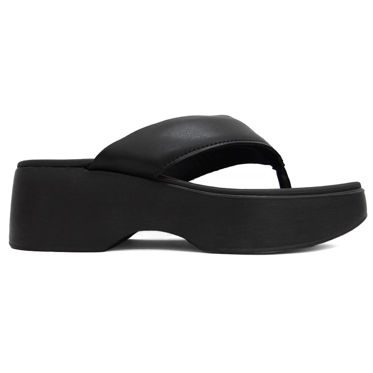 Tamanco Moleca Flat Plataforma De Dedo 5503.105 Preto