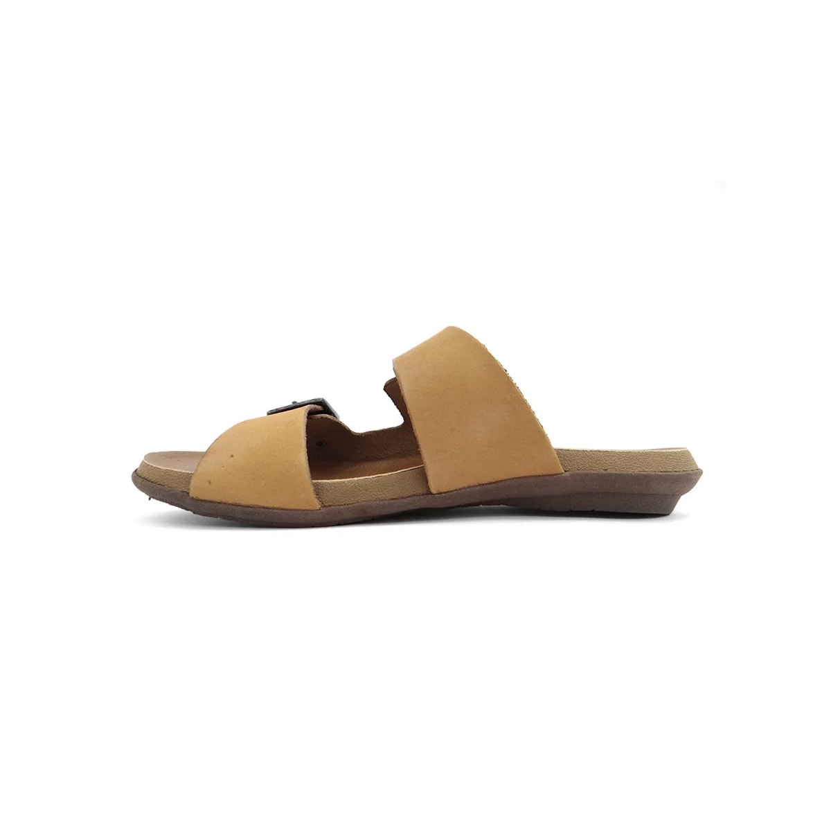 Tamanco New Face Conforto de Couro 22705 Ambar