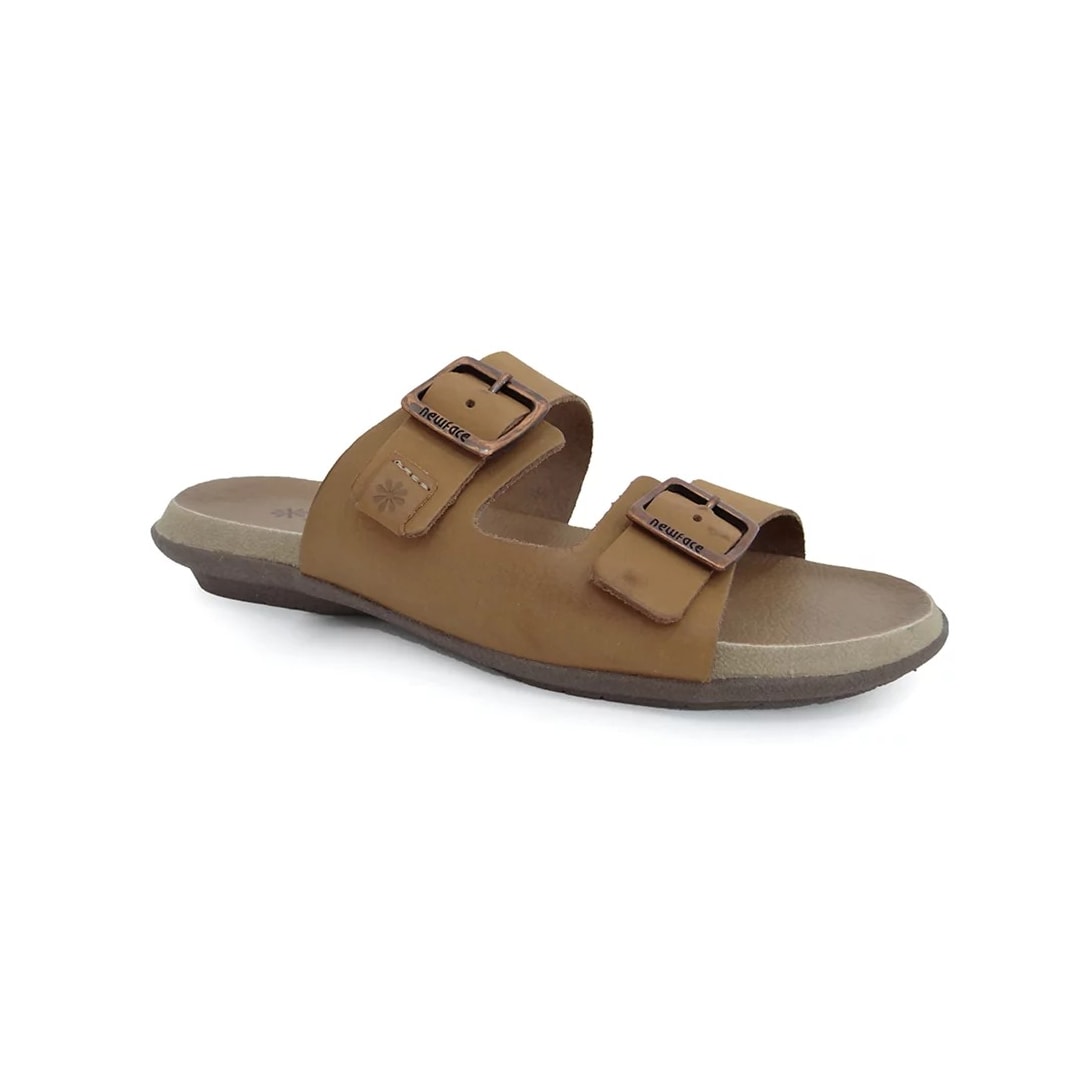 Tamanco New Face Conforto de Couro 22705 Camel Tamanco New Face Conforto de Couro 22705 Camel