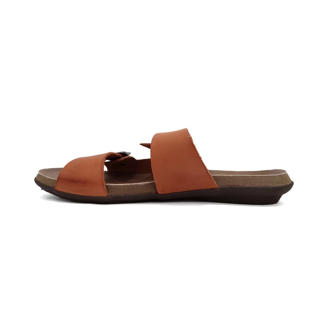 Tamanco New Face Conforto de Couro 22705 Damasco/Ambar