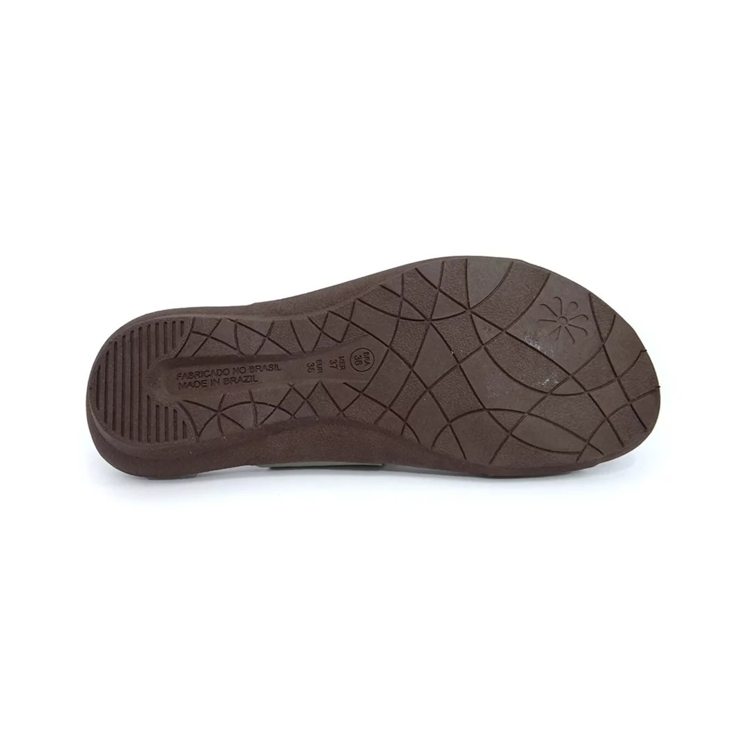 Tamanco New Face Conforto de Couro 22705 Salvia