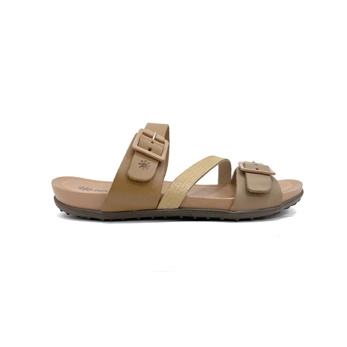 Tamanco New Face Conforto De Couro 36755 Rosa Off Mix