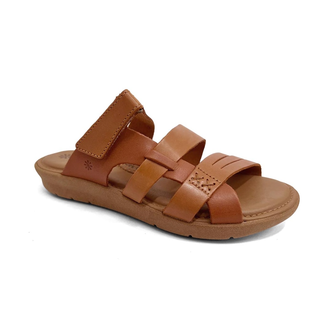 Tamanco New Face Conforto de Couro 39501 Mel New Tamanco New Face Conforto de Couro 39501 Mel New