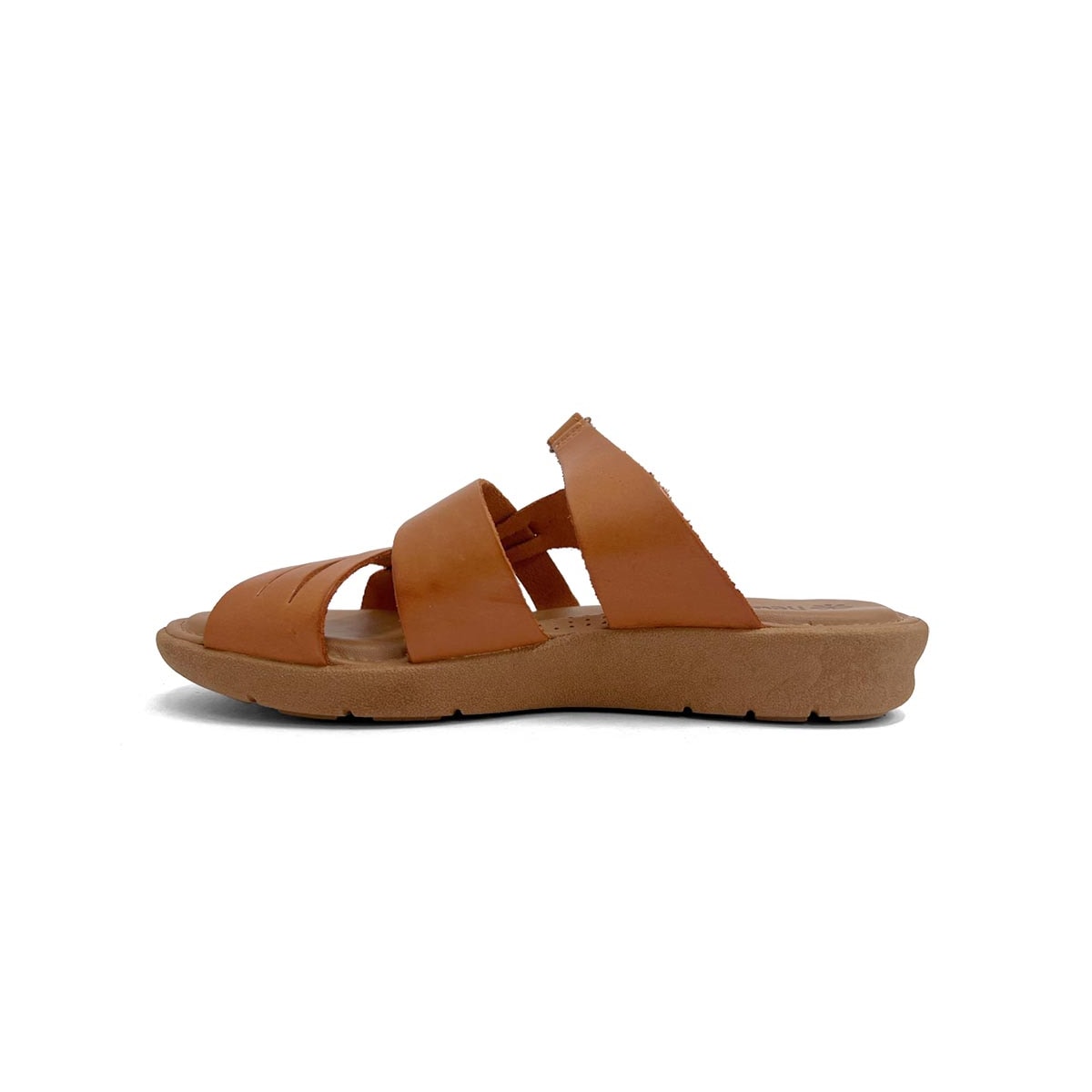 Tamanco New Face Conforto de Couro 39501 Mel New