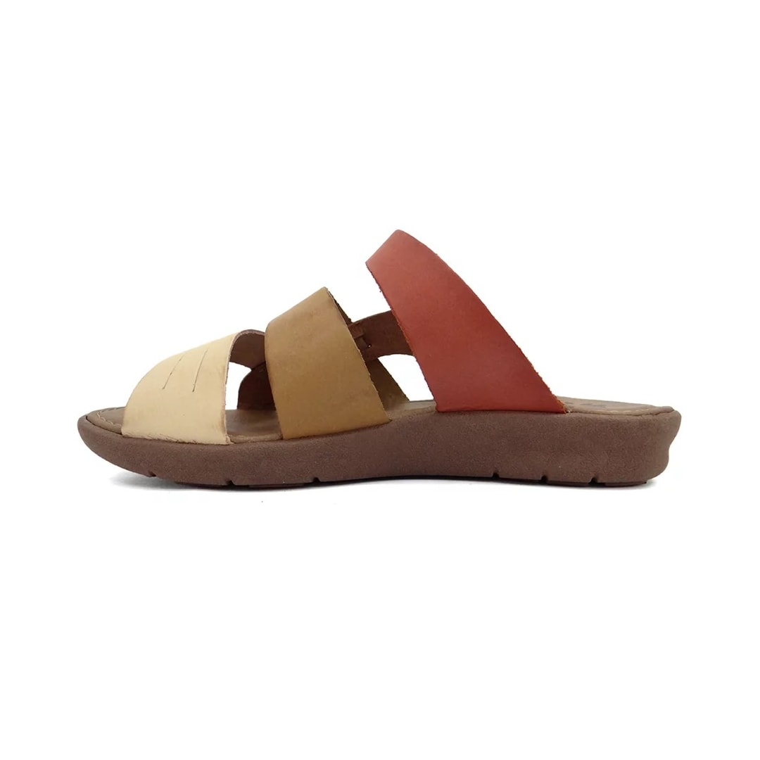 Tamanco New Face Conforto de Couro 39501 Rosa Off Mix