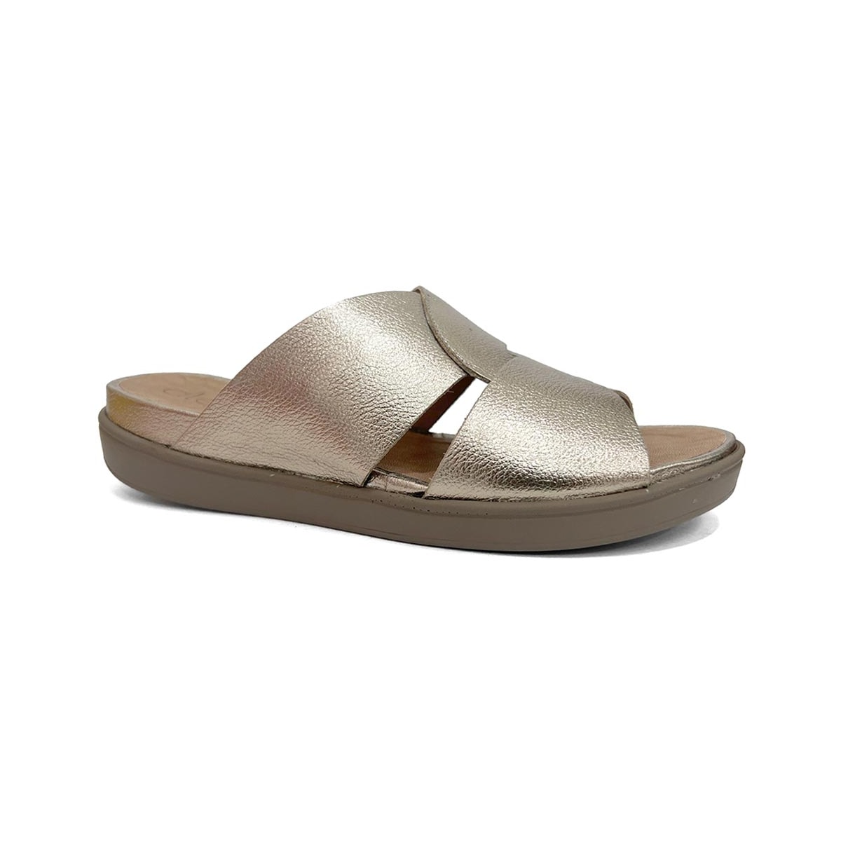 Tamanco Opananken de Couro Anatômico 71115 Prata Velha Tamanco Opananken de Couro Anatômico 71115 Prata Velha