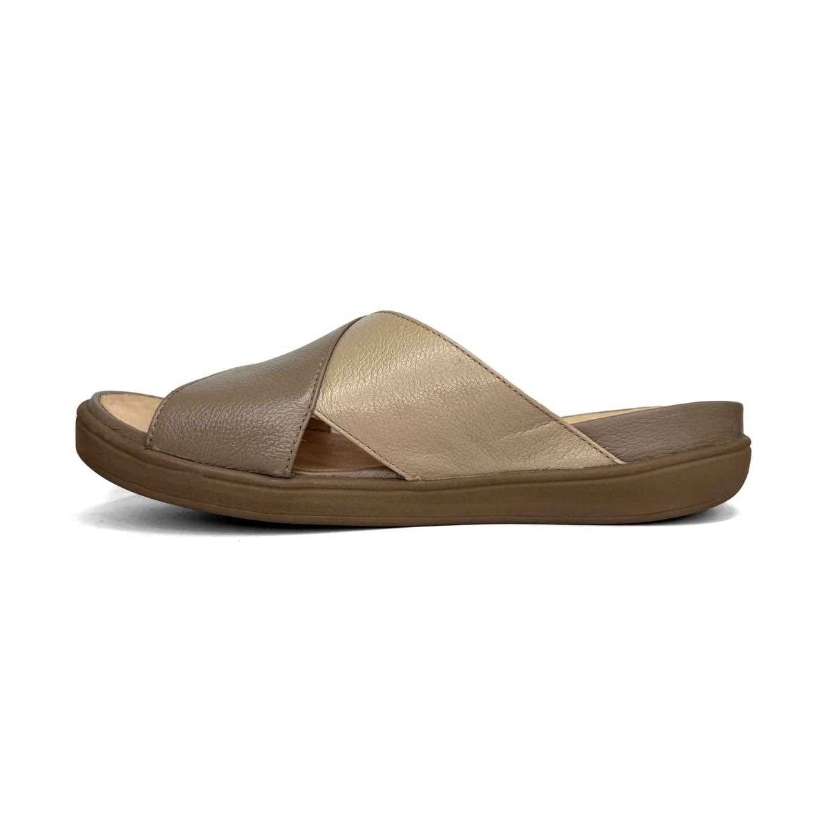 Tamanco Opananken De Couro Anatômico 71118 Fendi/Amendoa Tamanco Opananken De Couro Anatômico 71118 Fendi/Amendoa