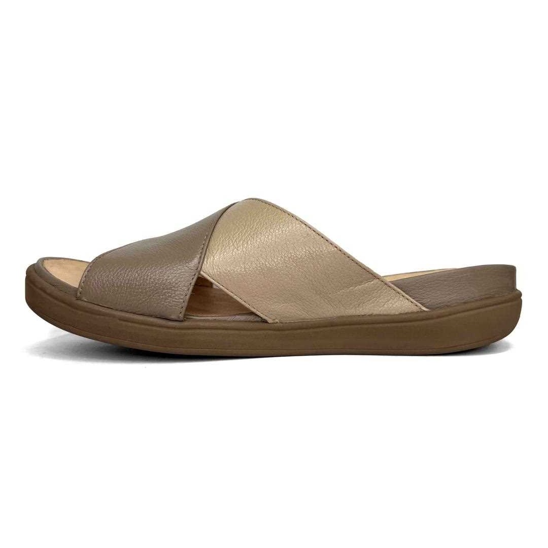 Tamanco Opananken De Couro Anatômico 71118 Fendi/Amendoa Tamanco Opananken De Couro Anatômico 71118 Fendi/Amendoa
