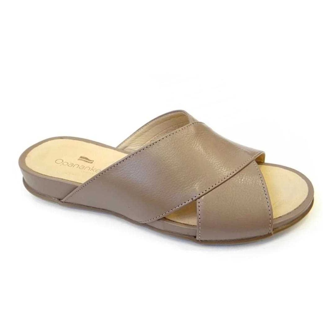 Tamanco Opananken De Couro Anatômico 71432 Fendi/Rose Tamanco Opananken De Couro Anatômico 71432 Fendi/Rose