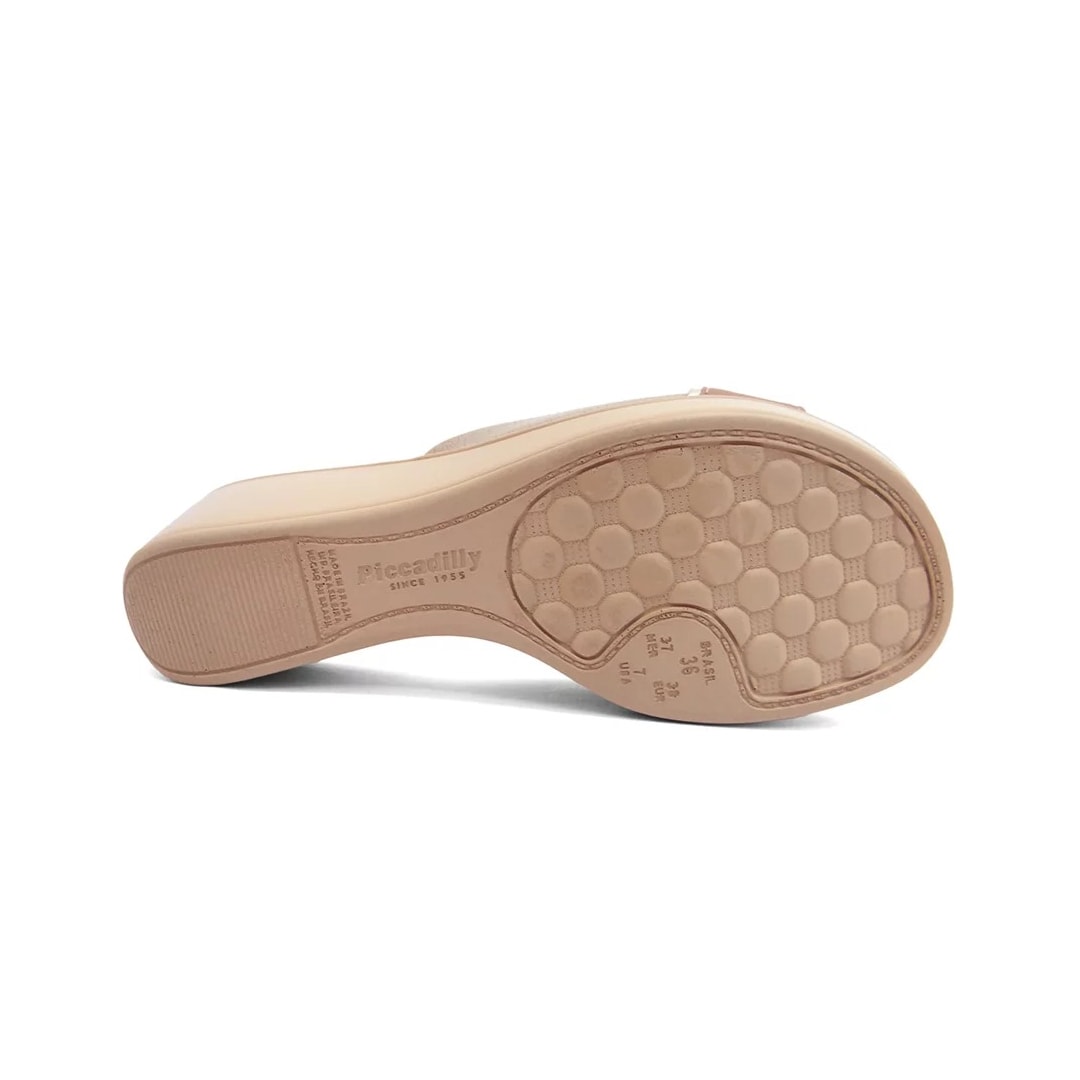 Tamanco Piccadilly Anabela 540341 Marfim