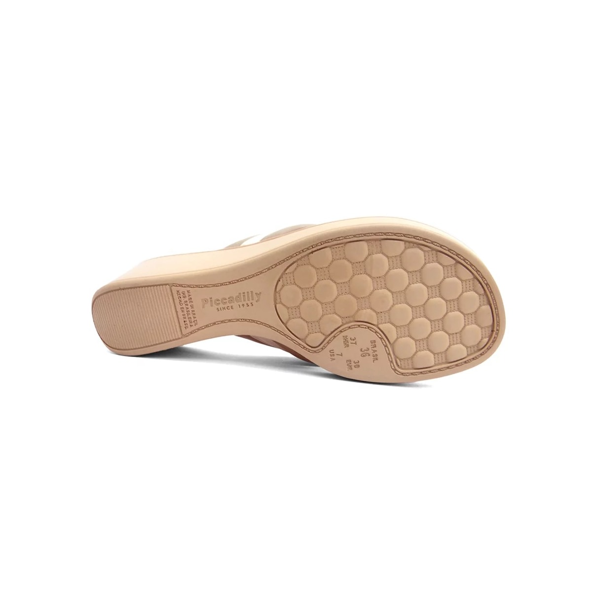 Tamanco Piccadilly Anabela 540345 Marfim