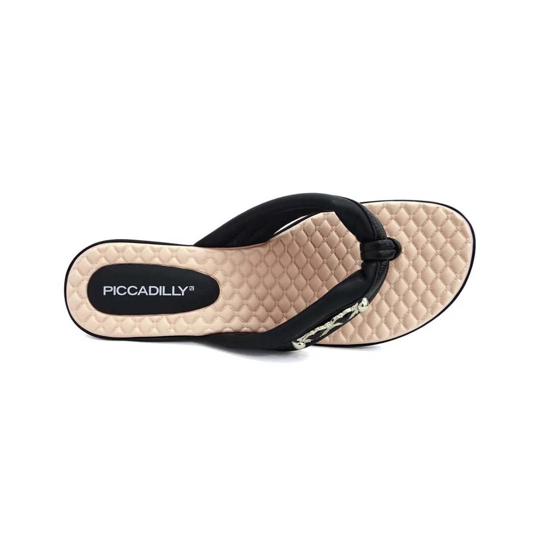 Tamanco Piccadilly Anabela 540345 Preto