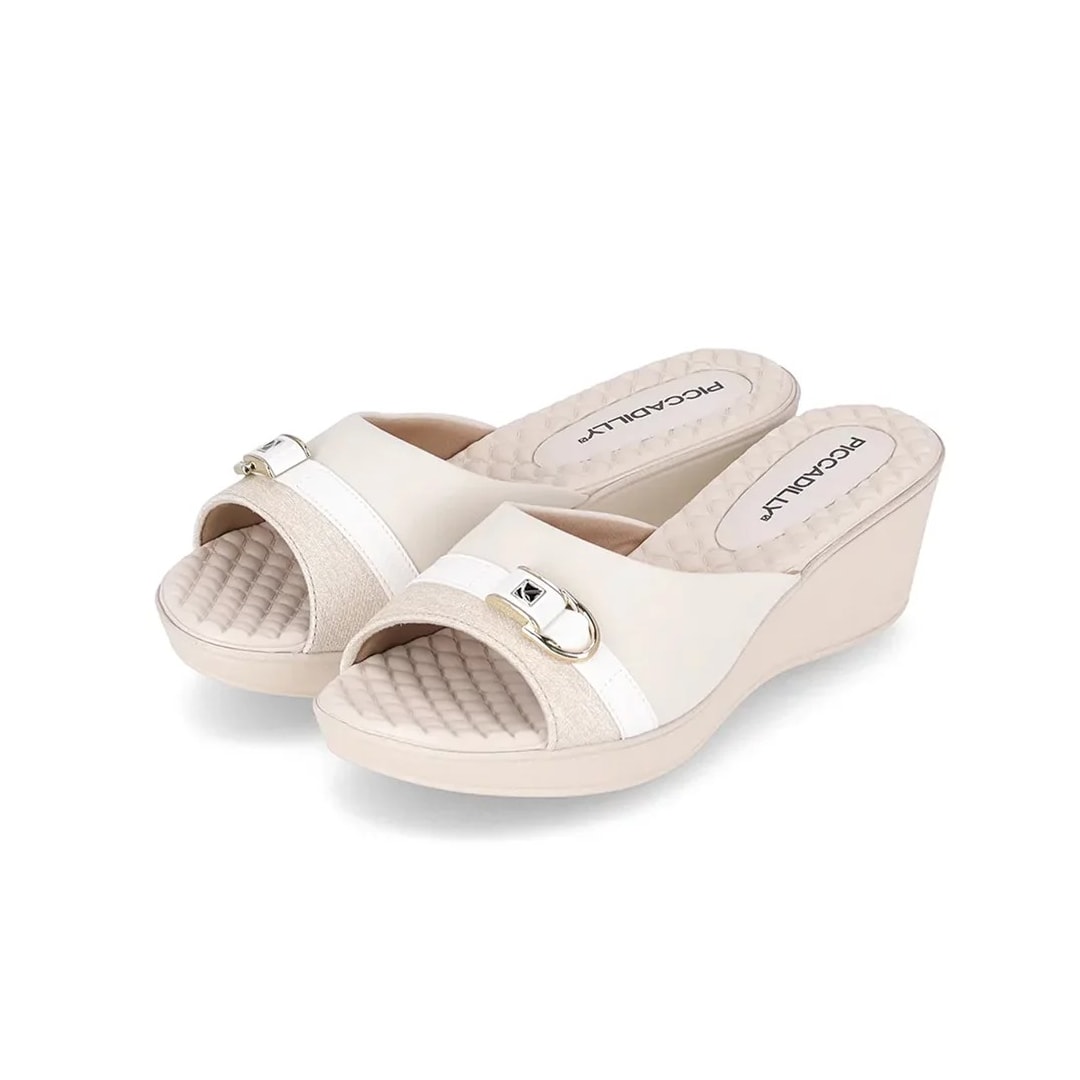 Tamanco Piccadilly Anabela 540367 Off White