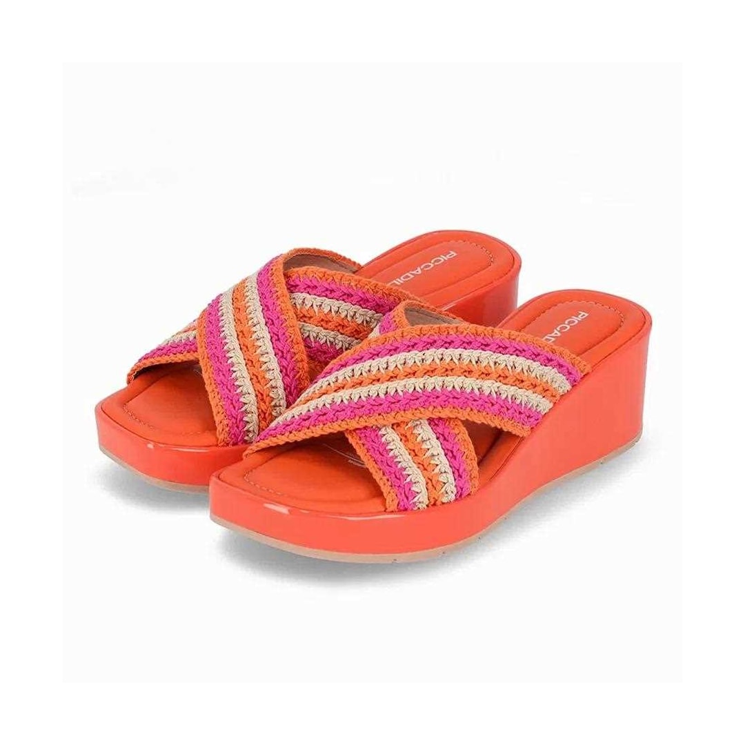 Tamanco Piccadilly Anabela 580013 Damasco Tamanco Piccadilly Anabela 580013 Damasco