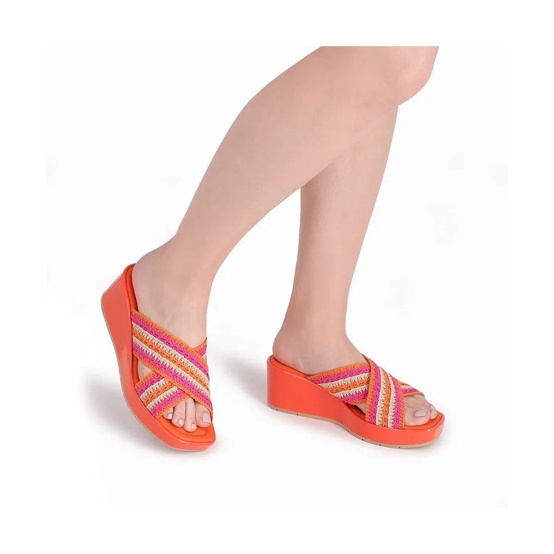 Tamanco Piccadilly Anabela 580013 Damasco Tamanco Piccadilly Anabela 580013 Damasco